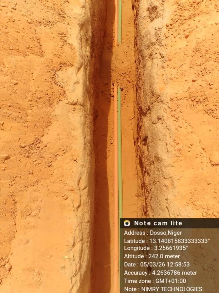 Tirage de fibre optique axe Dosso–Doutchi 193km